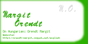margit orendt business card